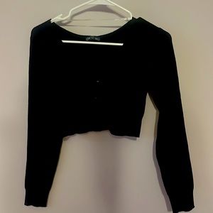 Cropped front button sweater…never worn